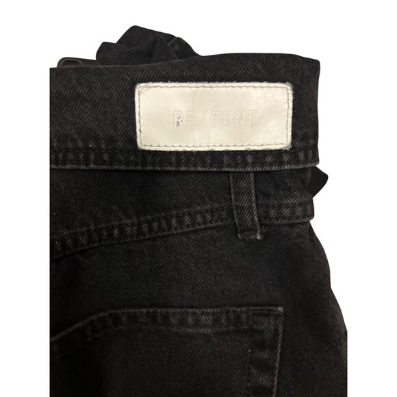 Re/Done 80s Fold Over High-Rise Jeans Vintage Noir Size 25 - Picture 5 of 8